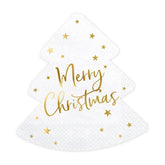 White Christmas Tree Napkins - The Party Room